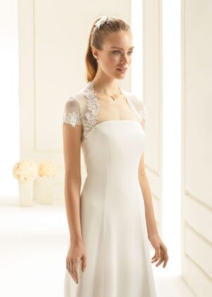 Torera de novia manga corta