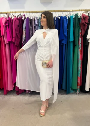 Vestido original para novia civil color blanco corto. Tienda ylma gijon