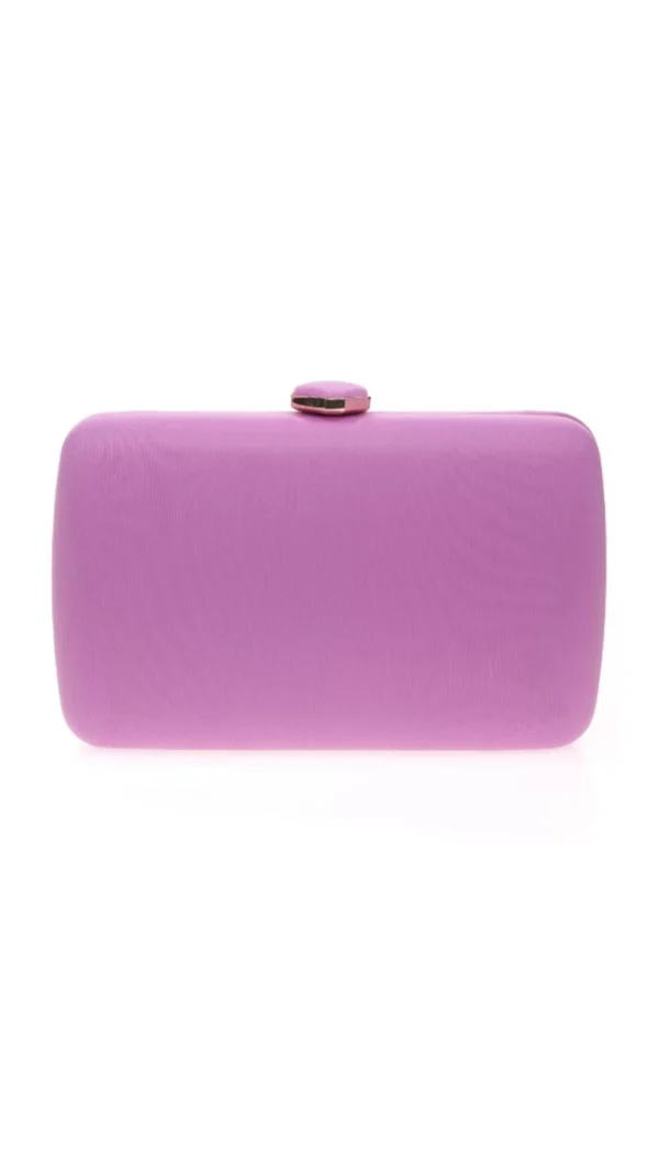 Bolso Clutch De Fiesta De Tela Malva