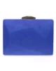 Bolso clutch fiesta de antelina azul