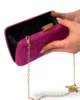 Bolso clutch de antelina buganvilla Bolso clutch de antelina buganvilla
