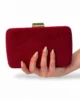 Bolso clutch de antelina granate Bolso clutch de antelina granate