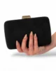 Bolso clutch de antelina negro Bolso clutch de antelina negro