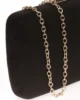 Bolso clutch de antelina negro Bolso clutch de antelina negro