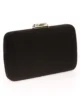 Bolso clutch de antelina negro Bolso clutch de antelina negro