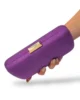 Bolso clutch de antelina morado Bolso clutch de antelina morado