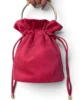 Bolso bombonera de antelina fucsia Bolso bombonera de antelina fucsia