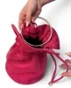 Bolso bombonera de antelina fucsia Bolso bombonera de antelina fucsia