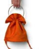 Bolso bombonera de antelina naranja Bolso bombonera de antelina naranja