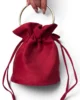Bolso bombonera de antelina rubí Bolso bombonera de antelina rubí