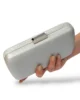 Bolso clutch plateado Bolso clutch plateado