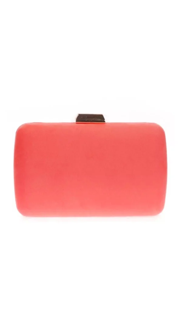 Bolso Clutch De Antelina Coral