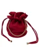 Bolso bombonera de antelina rojo carmesí