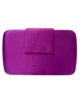 Clutch ovalado violeta con borla de flecos