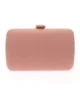 Bolso clutch de tela nude
