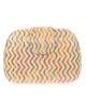 Bolso clutch de fiesta zig-zag multicolor