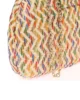 Bolso clutch de fiesta zig-zag multicolor