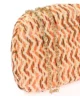 Bolso clutch de fiesta zig-zag naranja