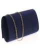 Bolso sobre de antelina rectangular azul marino