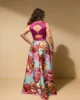 Vestido de fiesta largo con falda estampada Vestido de fiesta largo con falda estampada