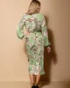 Vestido de fiesta midi estampado con lazada al cuello Vestido de fiesta midi estampado con lazada al cuello