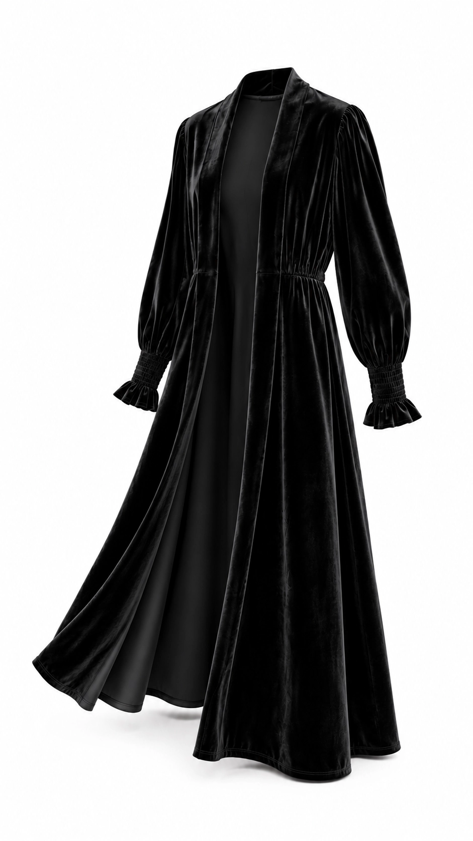 02650-negro (1) copia Abrigo de terciopelo negro