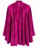 Capa de terciopelo fucsia con cuello alto Capa de terciopelo fucsia con cuello alto