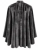 Capa de terciopelo gris con cuello alto Capa de terciopelo gris con cuello alto