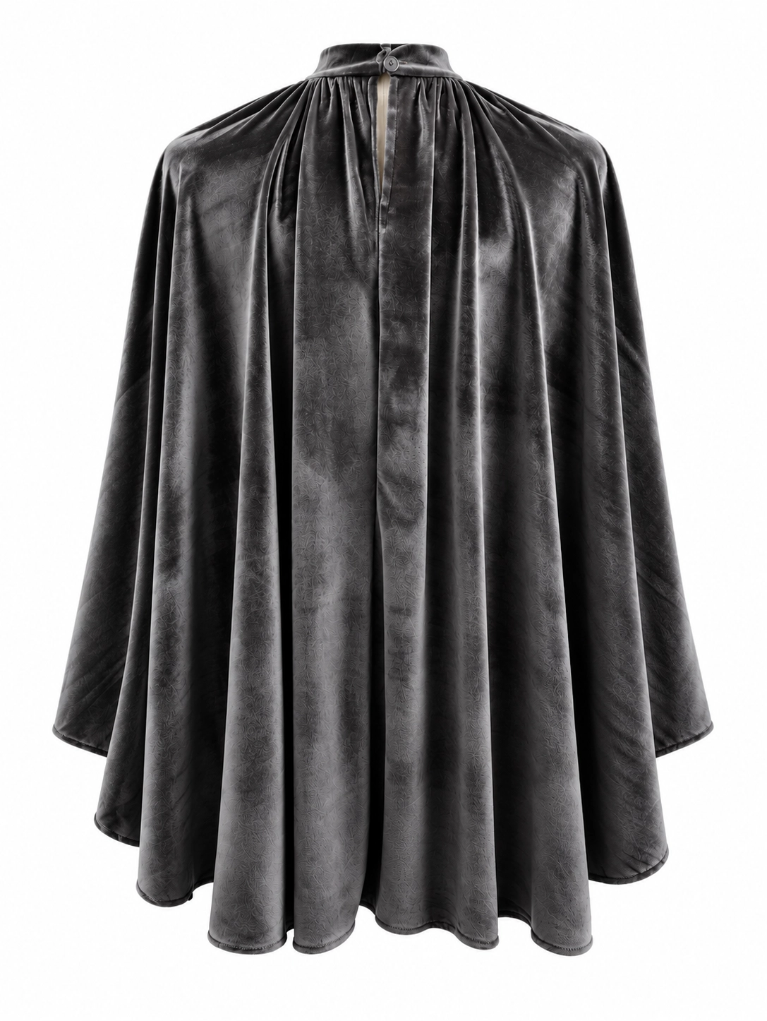 26280N-GRIS (2) copia Capa de terciopelo gris con cuello alto