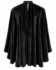 Capa de terciopelo negra con cuello alto Capa de terciopelo negra con cuello alto