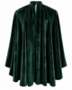 Capa de terciopelo verde con cuello alto Capa de terciopelo verde con cuello alto
