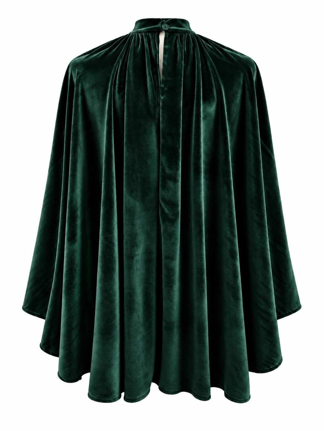 26280N-VERDE (2) copia Capa de terciopelo verde con cuello alto