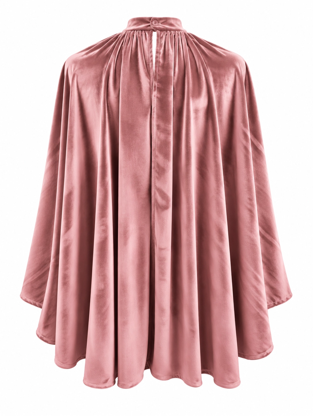 26280N-rosa (2) copia Capa de terciopelo rosa palo con cuello alto