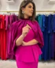 Capa de terciopelo corta fucsia Capa de terciopelo corta fucsia