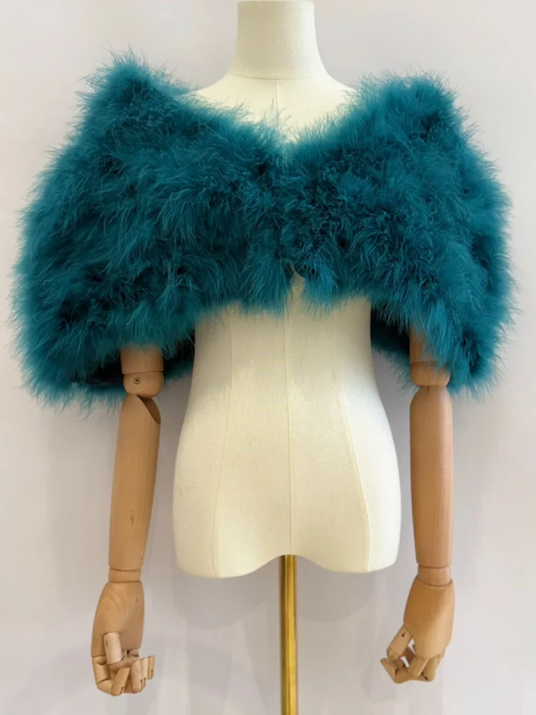 Chal De Plumas Gótico Con Perlas – 1 Par De Brazaletes Ajustables, Ideal Para Halloween Y Fiestas Temáticas