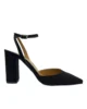 Zapato destalonado con tacón ancho y pulsera negro Zapato destalonado con tacón ancho y pulsera negro