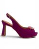 Zapato peep toe morado Zapato peep toe morado