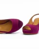 Zapato peep toe morado Zapato peep toe morado
