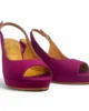 Zapato peep toe morado Zapato peep toe morado