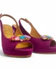 Zapato peep toe morado Zapato peep toe morado