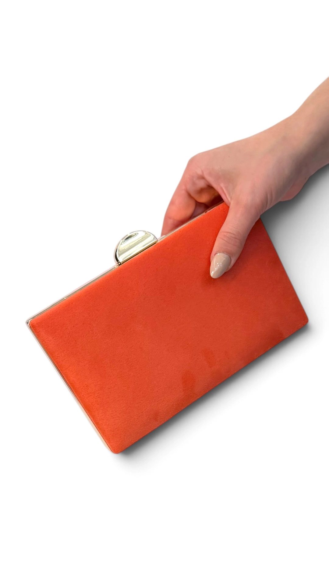 20073_coral (1) copia Bolso clutch de antelina coral con doble cadena