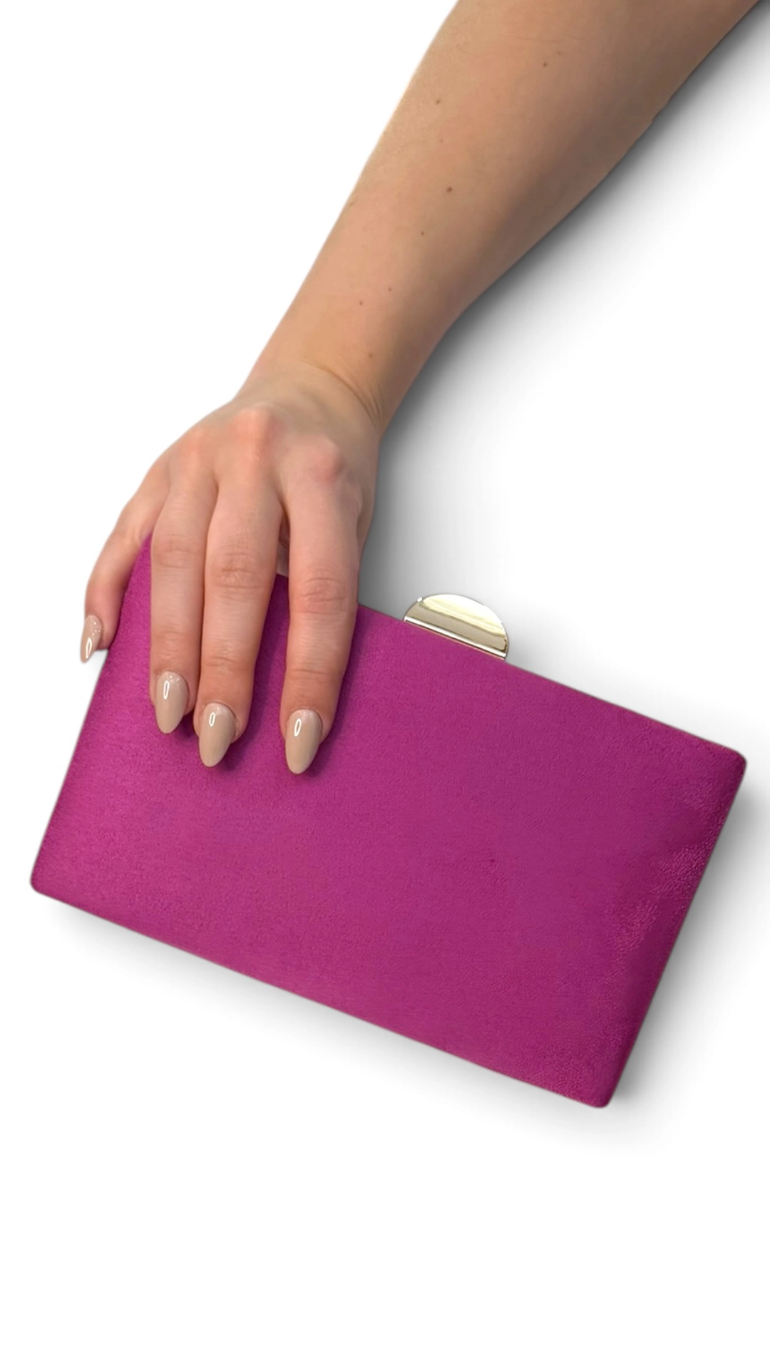 20073_fucsia (1) copia Bolso clutch de antelina fucsia con doble cadena