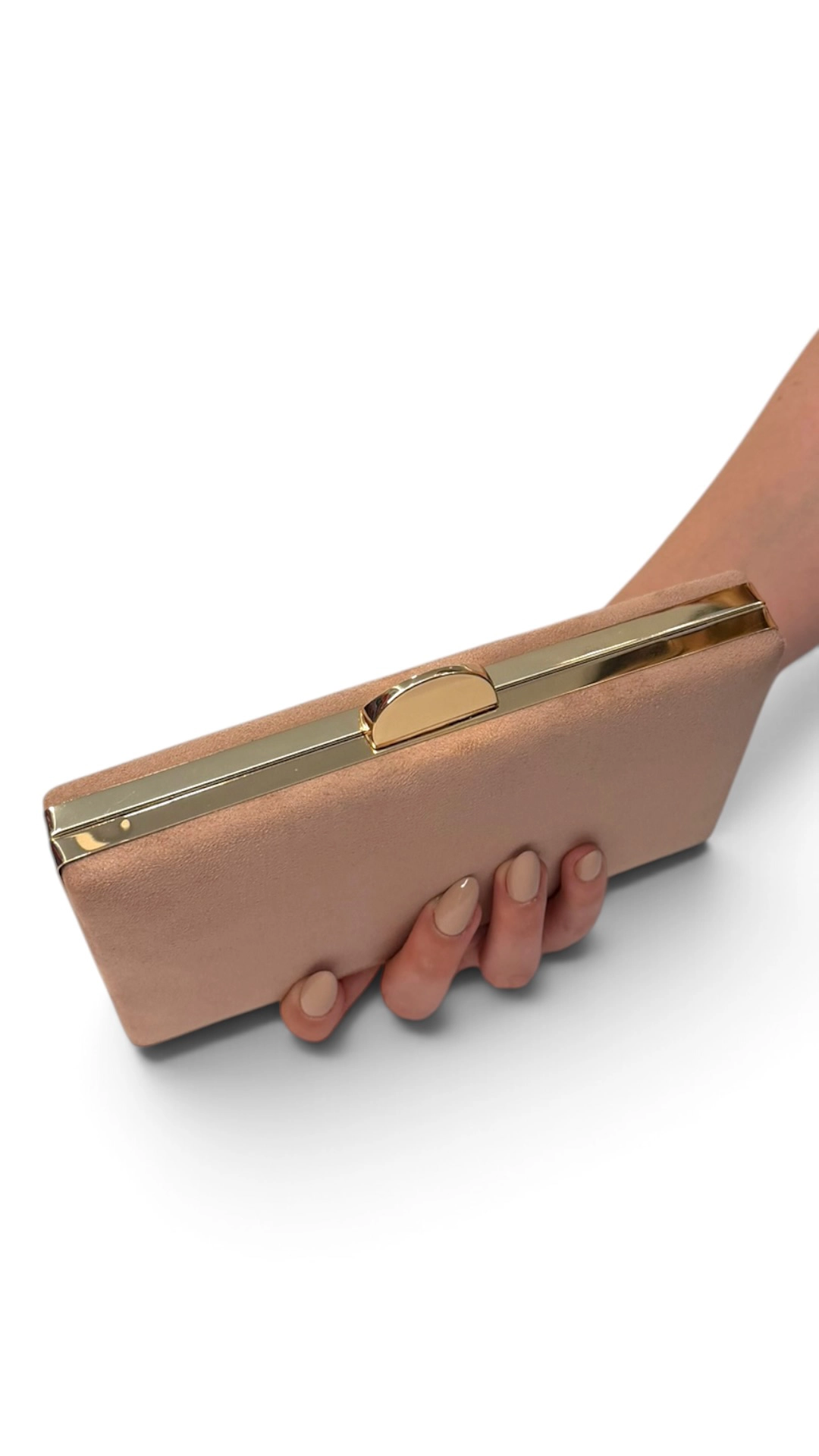 20292_nude (2) copia Bolso clutch de antelina nude con doble cadena