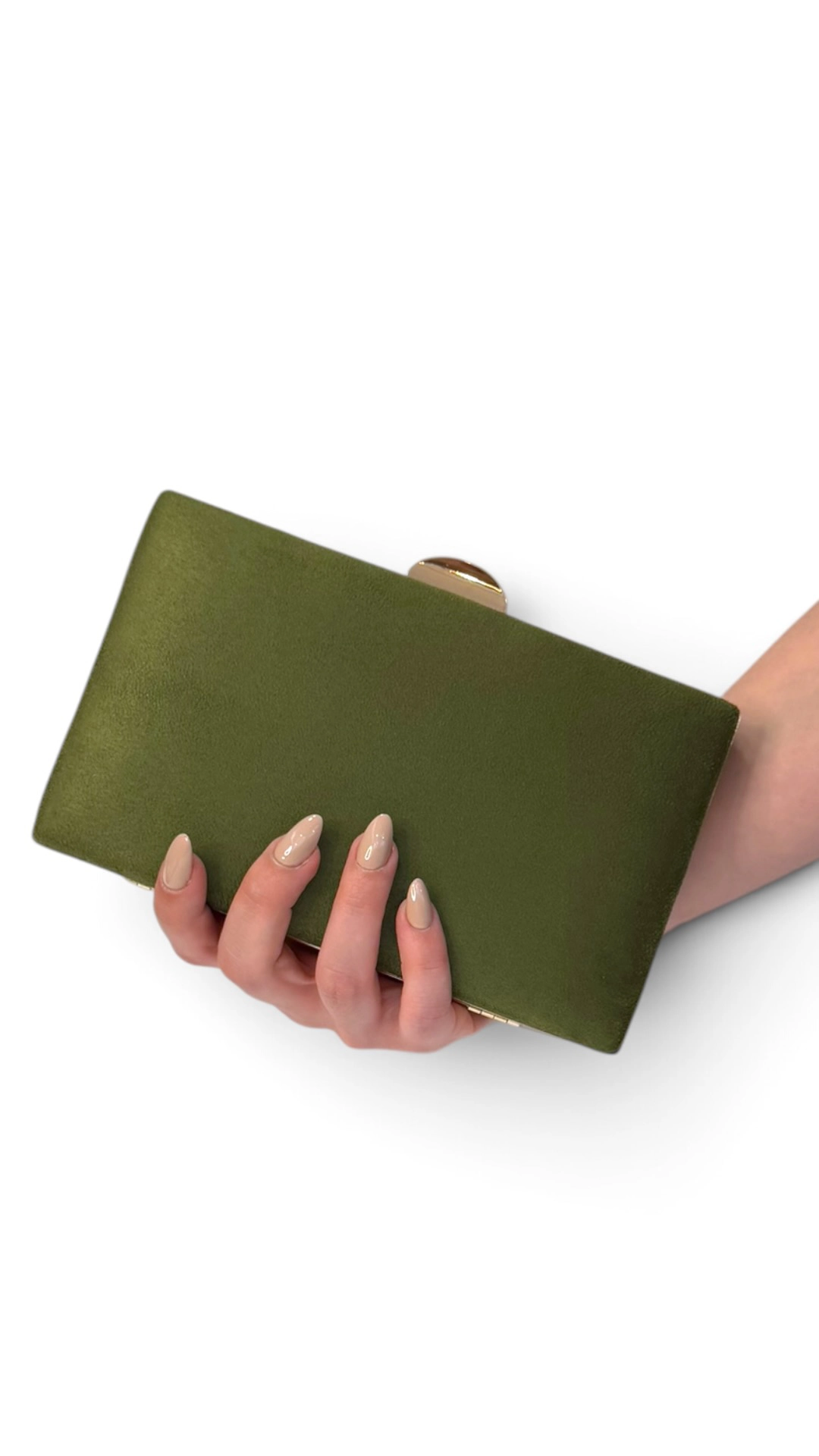 20292_oliva (1) copia Bolso clutch de antelina oliva con doble cadena