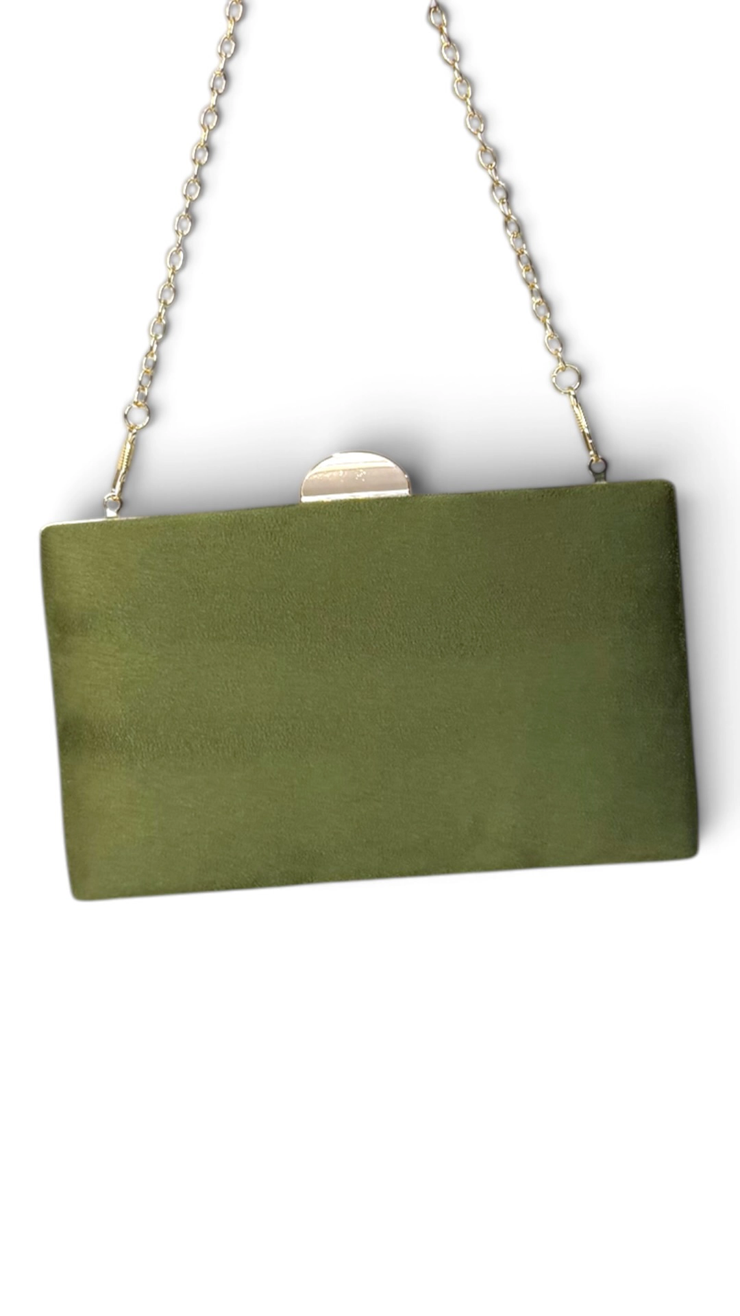 20292_oliva (4) copia Bolso clutch de antelina oliva con doble cadena