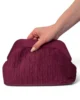 Bolso de fiesta vino acolchado con cadena dorada Bolso de fiesta vino acolchado con cadena dorada