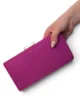 Bolso clutch buganvilla de antelina rígido Bolso clutch buganvilla de antelina rígido