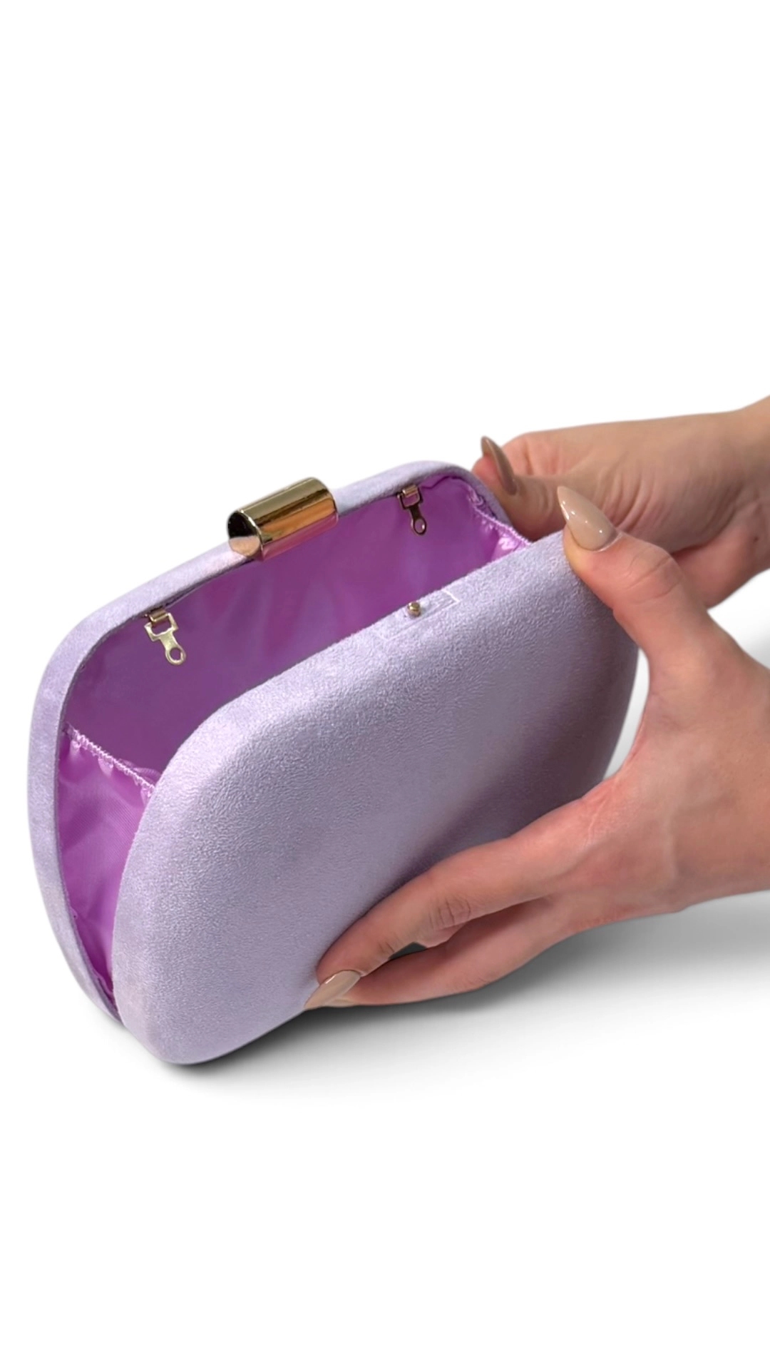 2110-37_lila (3) copia Bolso clutch redondeado lila de antelina