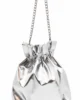 Bolso de fiesta bombonera plateado Bolso de fiesta bombonera plateado
