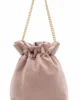 Bolso bombonera rosa palo de antelina Bolso bombonera rosa palo de antelina